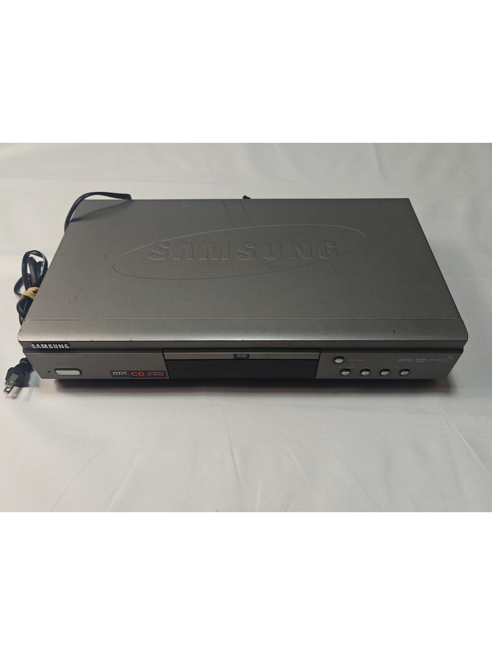Samsung DVD-S222 DVD/CD/MP3 Player Gray - Works - No Remote